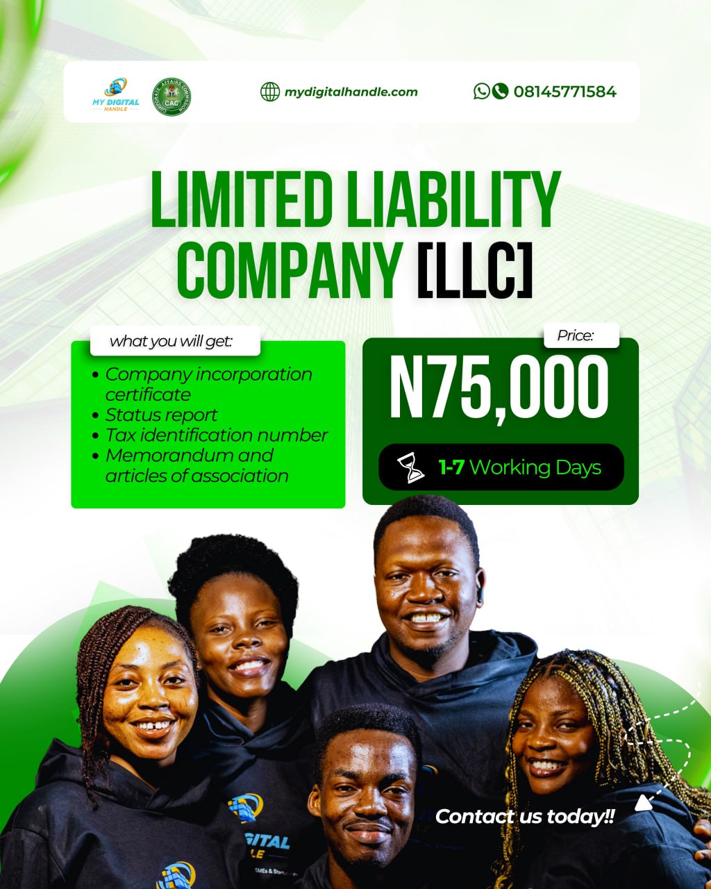 LLC company registration - cacregistrationwithmdh - business registration consultant in ibadan