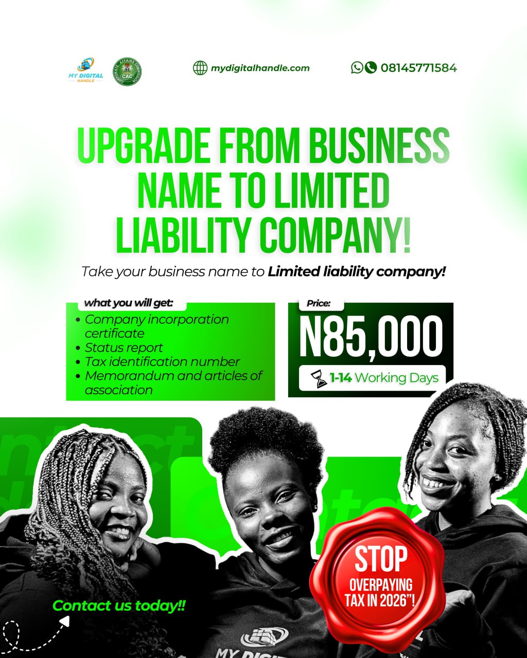 upgrade business name to company registration = all business registration expert = my digital handle